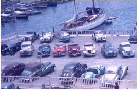 Alpine Rally 1951, cars at the start